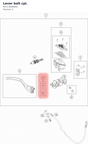 Diagram preview: Lever bolt cpl. (64113006000)