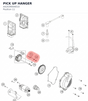 Diagram preview: PICK UP HANGER (A42039004010)