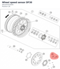 Diagram preview: Wheel speed sensor DF30 (A61042025000)