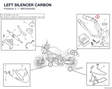 LEFT SILENCER CARBON