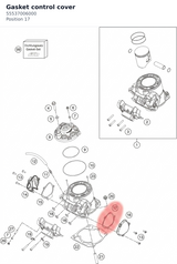 Diagram preview: Gasket control cover (55537006000)