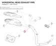HORIZONTAL HEAD EXHAUST PIPE
