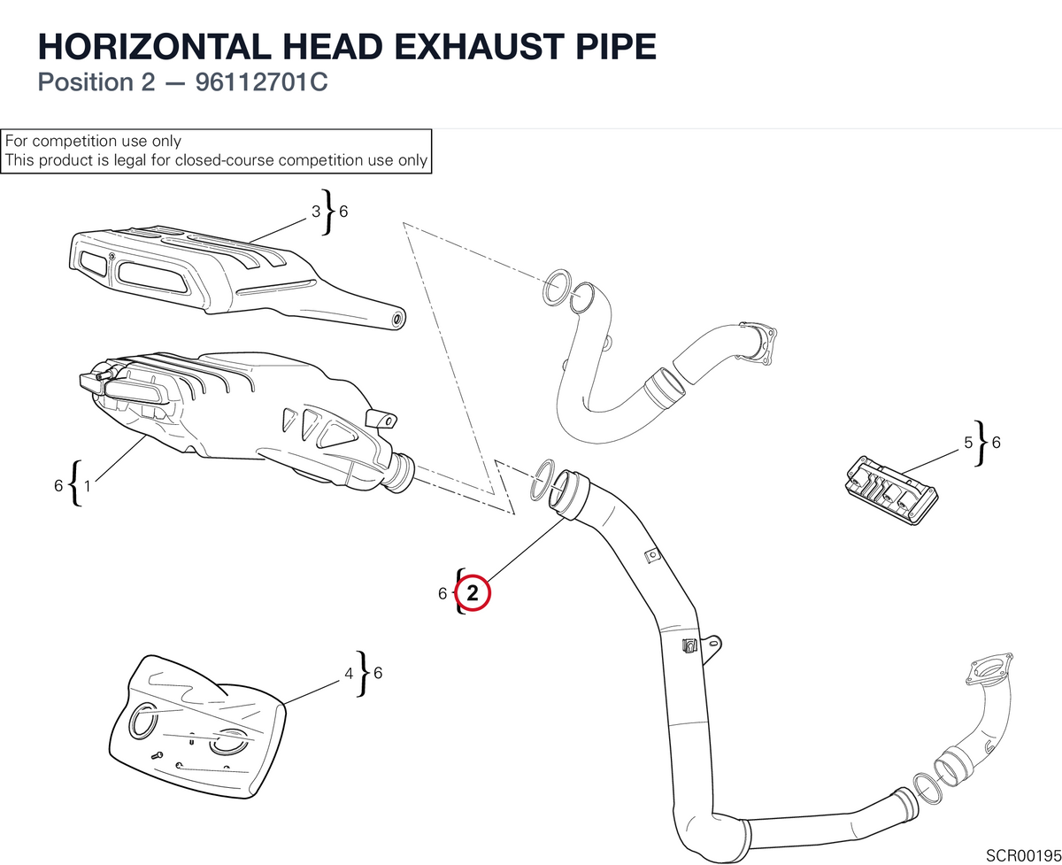 HORIZONTAL HEAD EXHAUST PIPE