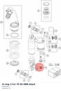 Diagram preview: O-ring 17x2 70 Sh NBR black (46810811)