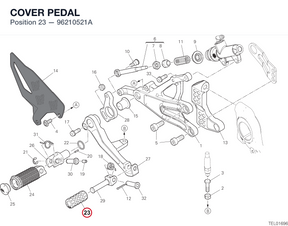 COVER PEDAL 96210521A diagram position
