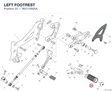 LEFT FOOTREST 96211092AA diagram position
