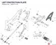 LEFT PROTECTION PLATE 96211111A diagram position