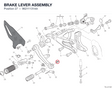 BRAKE LEVER ASSEMBLY 96211131AA diagram position