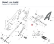 FRONT L.H. PLATE 96212821CB diagram position