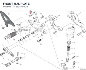 FRONT R.H. PLATE 96212871CB diagram position