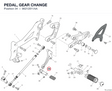PEDAL, GEAR CHANGE 96212911AA diagram position