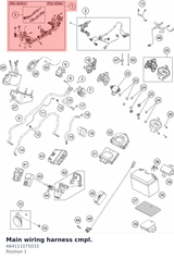 Diagram preview: Main wiring harness cmpl. (A64111075033)