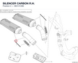 SILENCER  CARBON R.H.