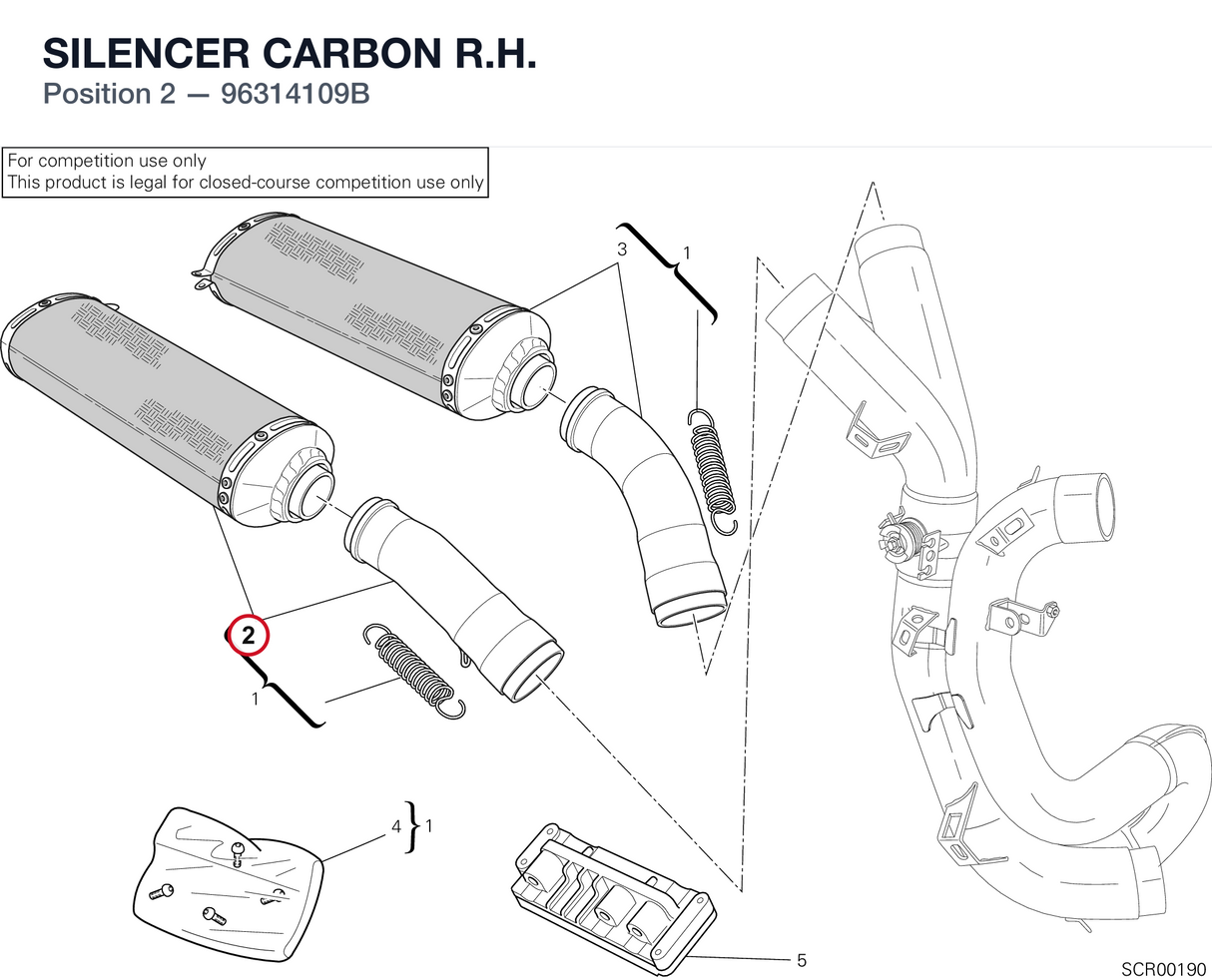 SILENCER  CARBON R.H.