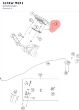 Diagram preview: SCREW M6X1 (J900000601601)