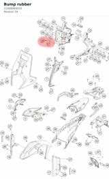 Diagram preview: Bump rubber (21008064010)
