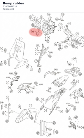 Diagram preview: Bump rubber (21008064010)