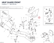 HEAT GUARD FRONT 96412512A diagram position