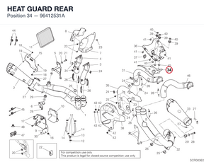 HEAT GUARD REAR 96412531A diagram position