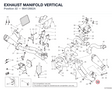 EXHAUST MANIFOLD VERTICAL 96412662A diagram position