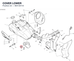 COVER LOWER 96413011A diagram position