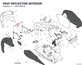 HEAT REFLECTIVE INTERIOR 96414981B diagram position