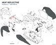 HEAT REFLECTIVE 96415831A diagram position