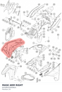 Diagram preview: MASK ARM RIGHT (60308003000BGA)