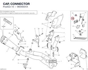 CAP, CONNECTOR 96540031A diagram position