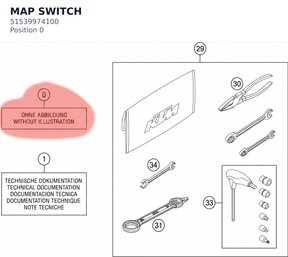 Diagram preview: MAP SWITCH (51539974100)