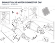 EXHAUST VALVE MOTOR CONNECTOR CAP 96700312A diagram position