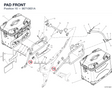 PAD FRONT 96710651A diagram position