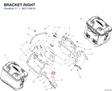 BRACKET RIGHT 96711861A diagram position