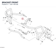BRACKET FRONT 96711951AB diagram position