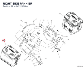 RIGHT SIDE PANNIER 96722871AA diagram position