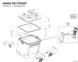 HINGE SET FRONT 96782431AA diagram position