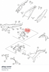 Diagram preview: plug cover (C61008027010)
