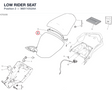 LOW RIDER SEAT 96811052AA diagram position