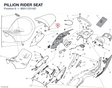 PILLION RIDER SEAT 96811231AD diagram position