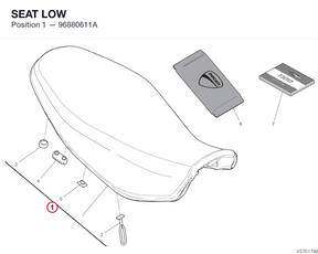 SEAT LOW 96880611A diagram position