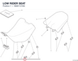 LOW RIDER SEAT 96881121BA diagram position