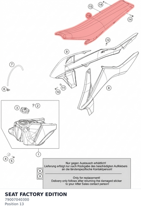 Diagram preview: SEAT FACTORY EDITION (79007040300)