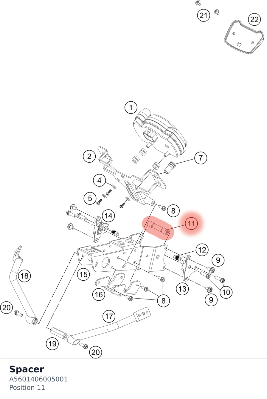 Diagram preview: Spacer (A5601406005001)