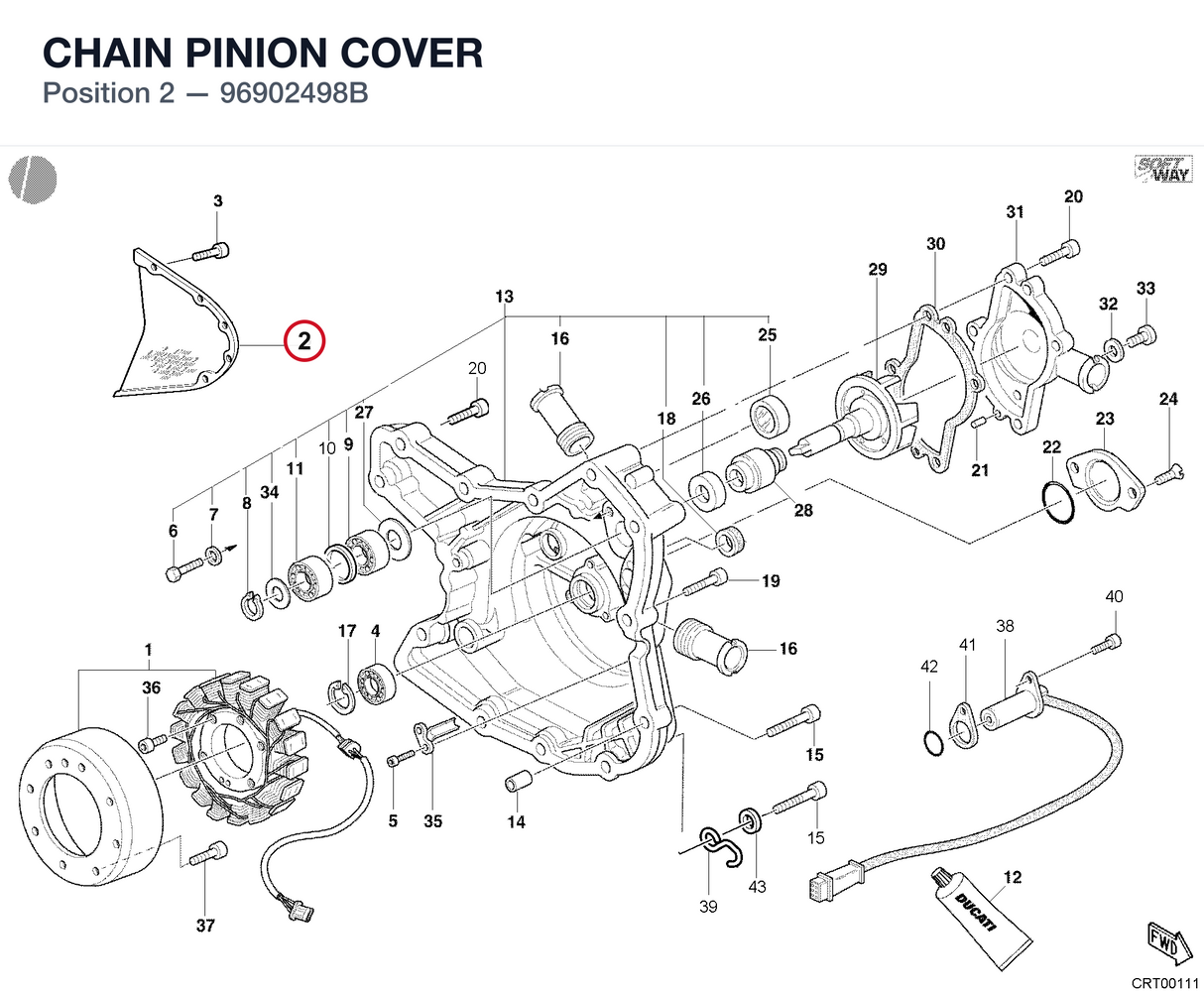 CHAIN PINION COVER