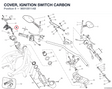COVER, IGNITION SWITCH CARBON
