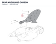 REAR MUDGUARD CARBON