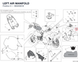 LEFT AIR MANIFOLD 96920981B diagram position