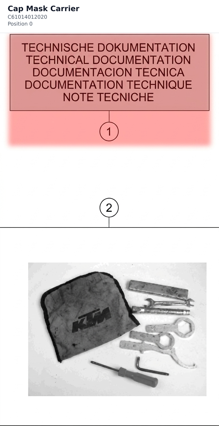 Diagram preview: Cap Mask Carrier (C61014012020)
