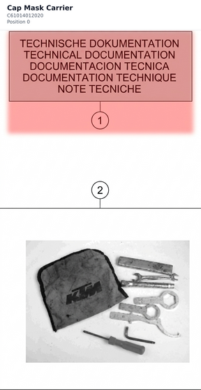 Diagram preview: Cap Mask Carrier (C61014012020)