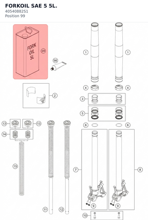 Diagram preview: FORKOIL SAE 5 5L. (40540882S1)